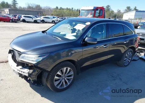 2015 Acura Mdx Technology Package z USA, uszkodzony, nr VIN 5FRYD4H46FB001393